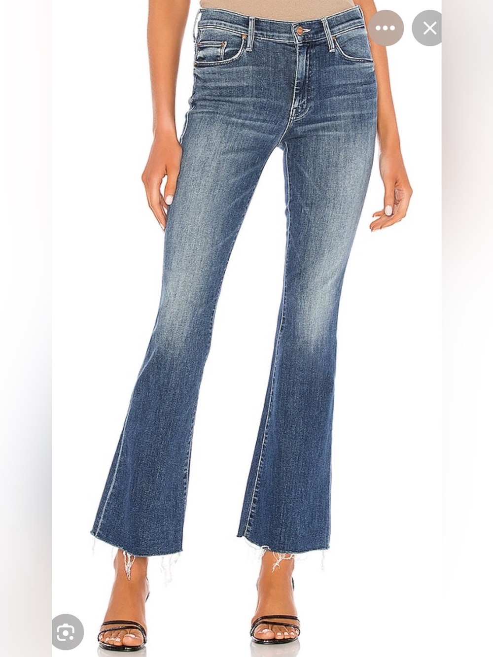 MOTHER Weekender Fray Groovin’ Flare Jeans 28